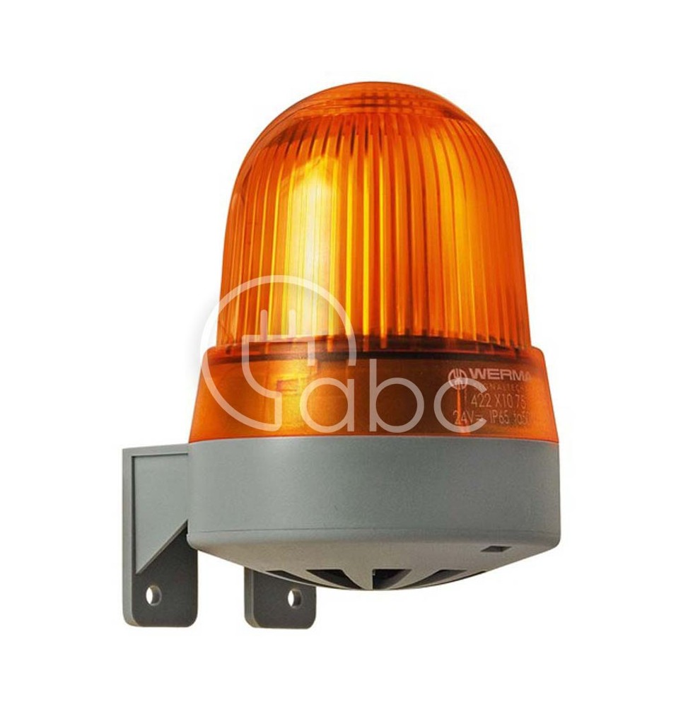 Sygnalizator optyczno-akustyczny 423, żółty palnik ksenonowy, 92 dB, 2 tony, 115 V AC, IP65, 42331067