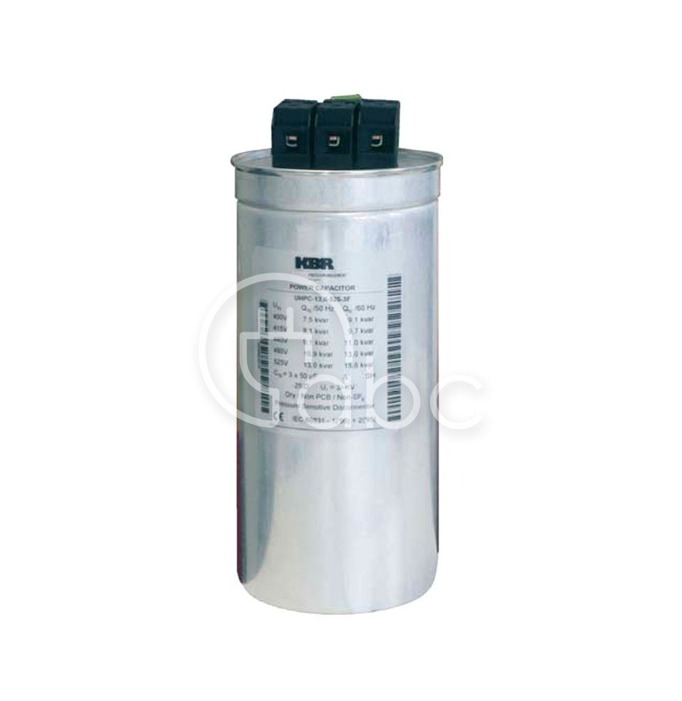 Kondensator mocy niskiego napięcia 3x109,6 μF, 50 Hz, 28,6 A, UHPC-23.8-480-3P