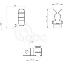 Klamra uziemiająca EMC LF/SKL 8-11, 36256