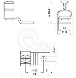 Klamra uziemiająca EMC LF/SKL 1,5-3, 36251
