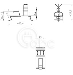 Klamra uziemiająca EMC SFZ-M/MSKL 3-12, 37620