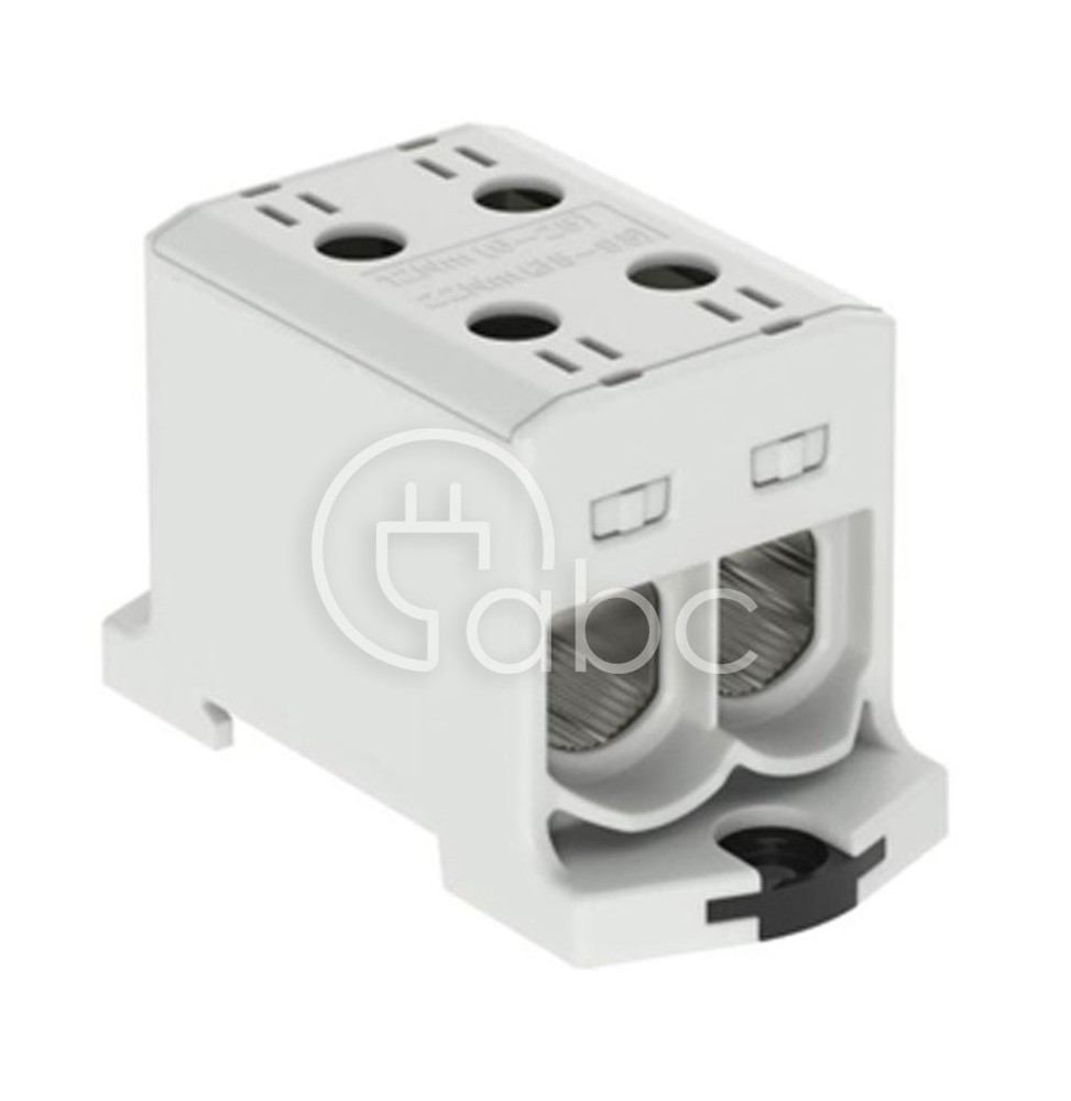 Złącze wysokoprądowe 95 mm², podwójne, szare, 607095