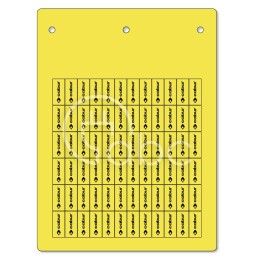 Tabliczka do uchwytów 8x17 mm, samoprzylepna, żółta, TAP178AY