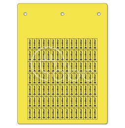 Etykiety samoprzylepne 6x15 mm, żółte, TAV156AY