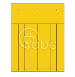 Tabliczki PVC, 15x107,5 mm, żółte, TAM10715Y