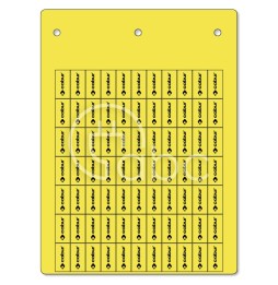 Tabliczka do uchwytów 9x17 mm, PVC, żółta, TAP179Y