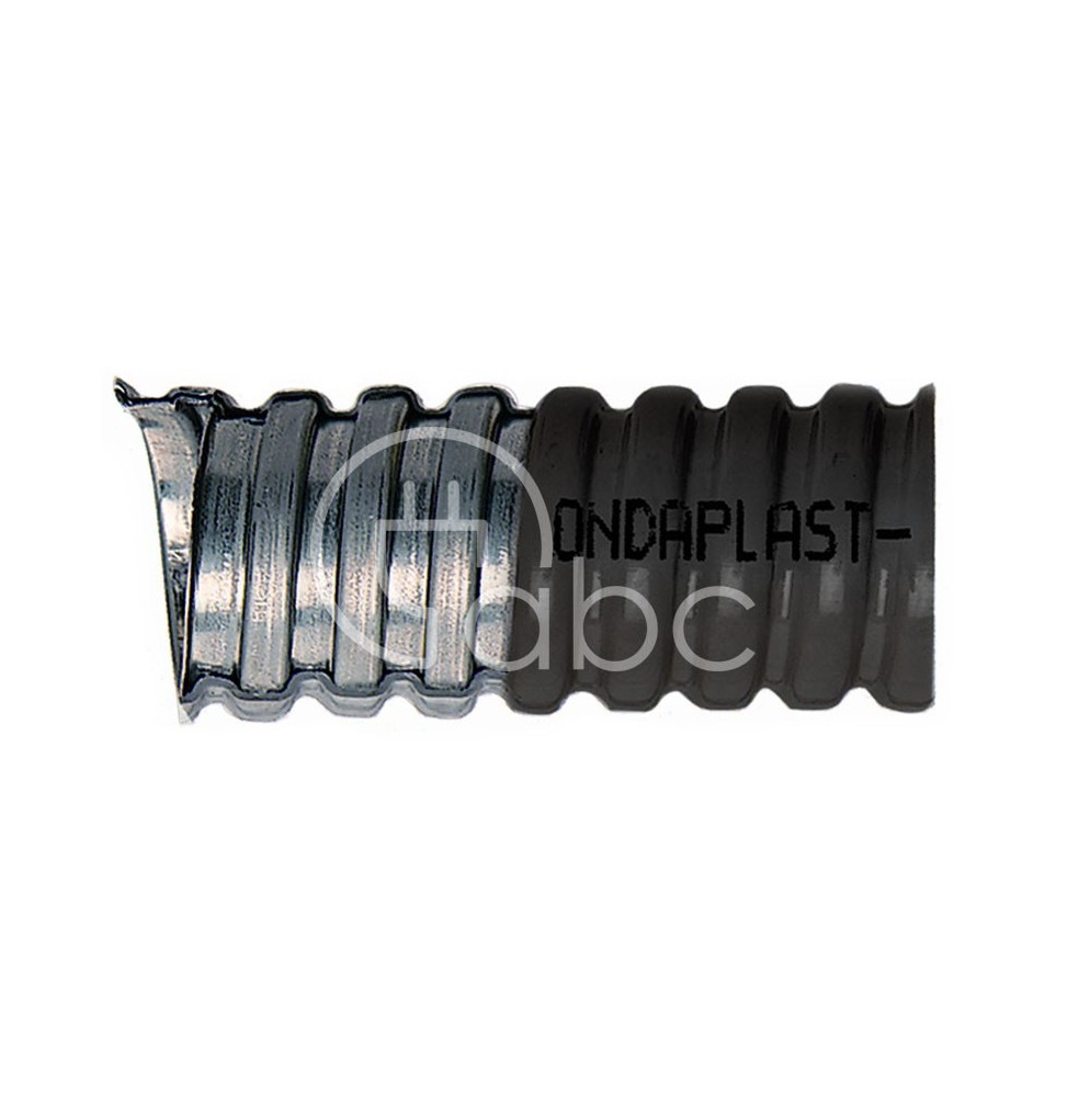 Wąż ochronny do kabli, metalowy z powłoką, średnica nominalna 9 mm, Ondaplast HF-UF 96009