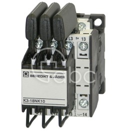Stycznik kondensatorowy 3P, 110 V AC, 18 A, 12, 5 kVAr, 1NO, K3-18NK10 110