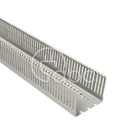 Korytko kablowe cienkogrzebieniowe T1-EF, 100x80x2000 mm, szare, B01130