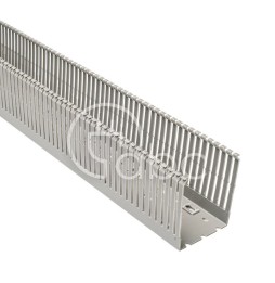 Korytko kablowe cienkogrzebieniowe T1-EF, 80x100x2000 mm, szare, B01122