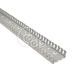 Korytko kablowe grubogrzebieniowe T1, 80x40x2000 mm, szare, B00163