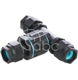Złącze TEETUBE "T" 3 pin WP IP68, D7-13.5,...