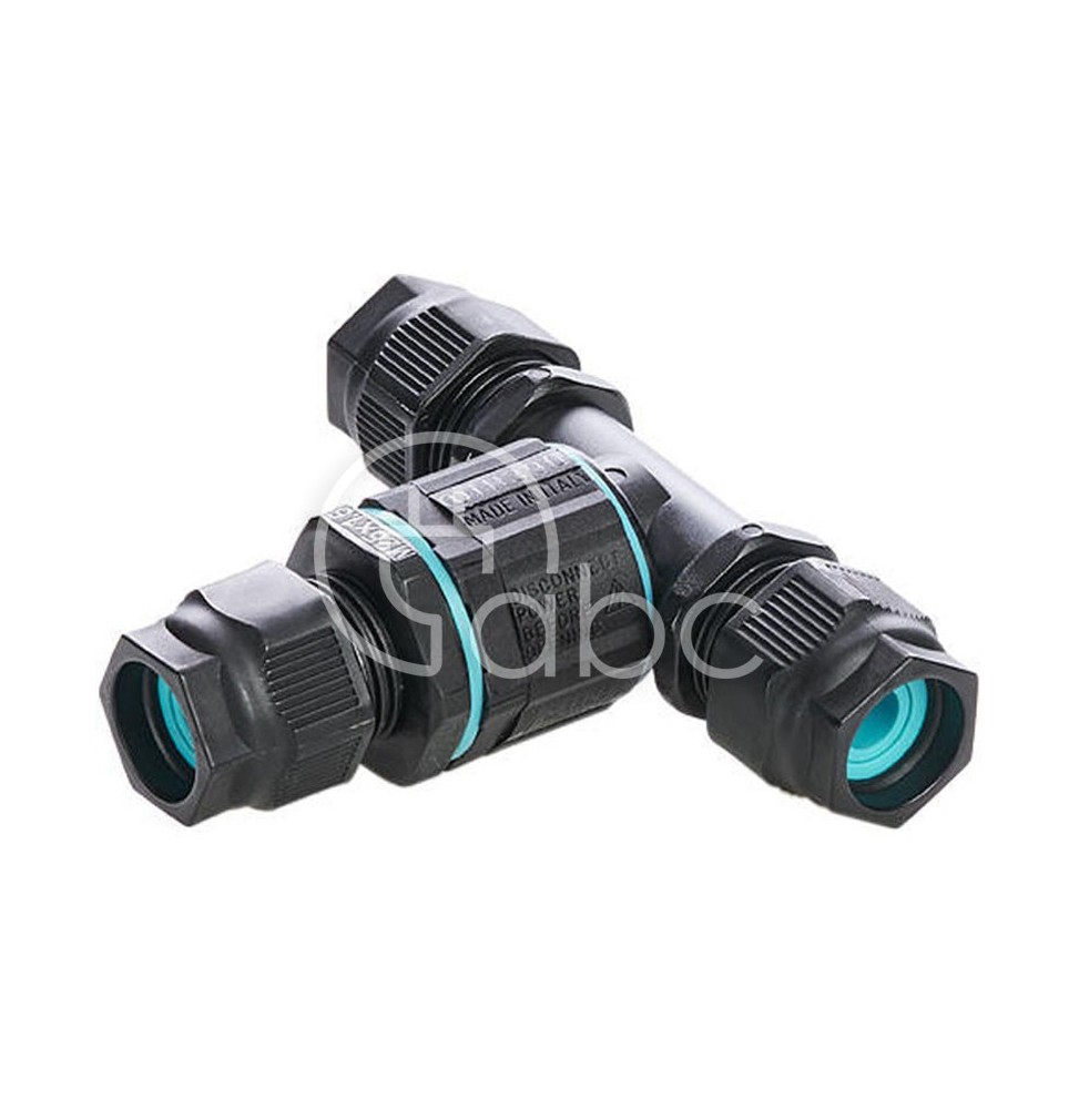Złącze TEETUBE "T" 3 pin WP IP68, D7-13.5, THB.390.C3A