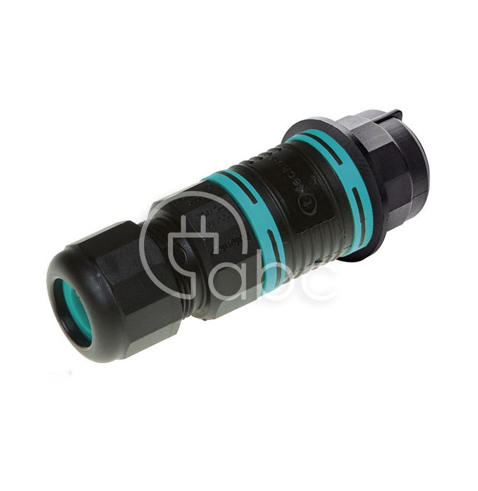 Złącze TEETUBE mini, na panel, xDRY "I" 4 pin IP68, D7-12 nakrętka M20, THB.391.D4A