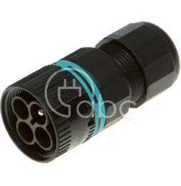 Złącze TEEPLUG mini, wtyczka 2 pin IP68, D7-12,...
