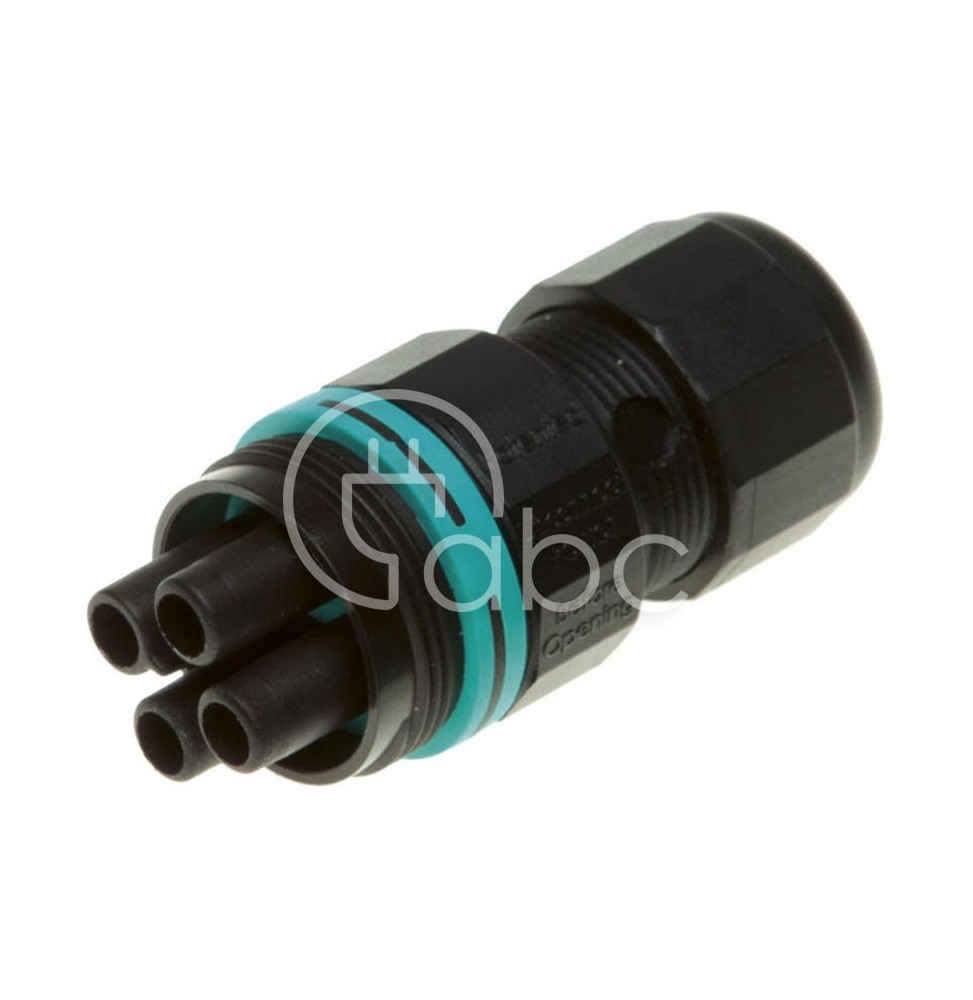 Złącze TEEPLUG mini, gniazdo 2 pin IP68, D7-12, THB.387.B2A