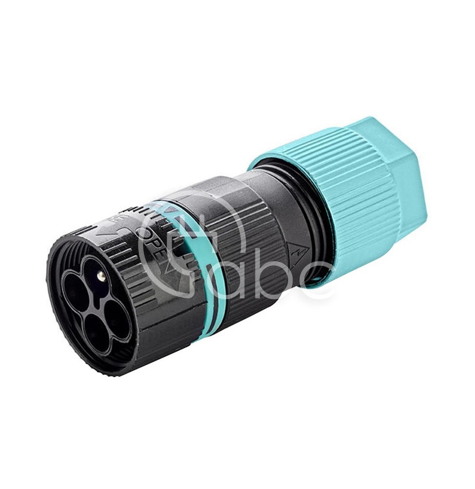 Złącze TEEPLUG mini xDRY, wtyczka 4 pin IP68, D7-13.5, THB.387.A4A.L.XD