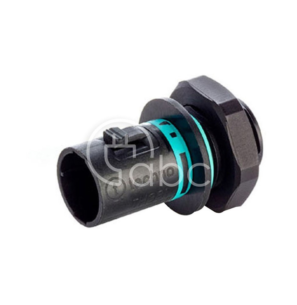 Złącze mikroTEEPLUG, na panel, wtyk 2 pin IP68, nakrętka M16, THB.381.N2A