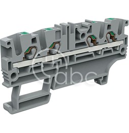 Złącze push-in 2,5 mm², 4-przewodowe, szare, EFC.2/2+2GR