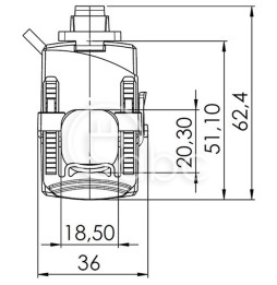 Przekładnik prądowy nn KBR 18S, 200/1 A, kl. 3, 18S-0007
