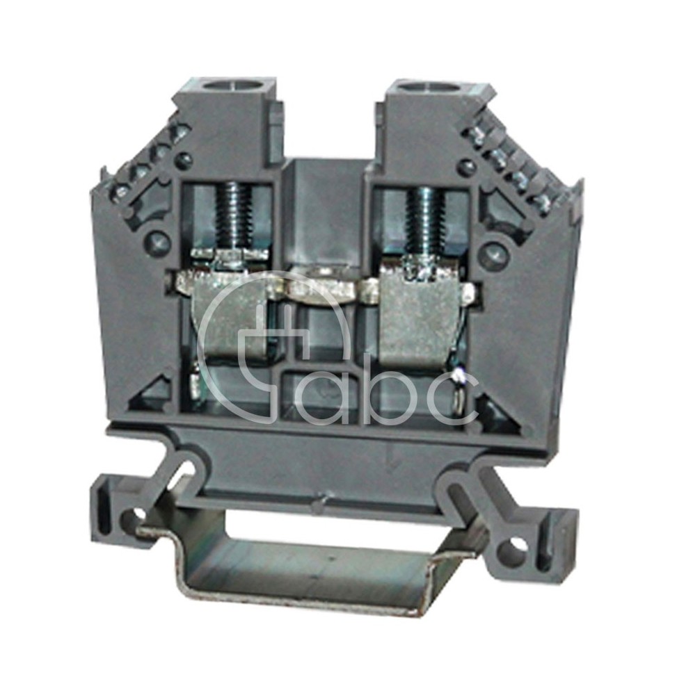 Złącze śrubowe 10 mm², pojedyncze, szare, 43402