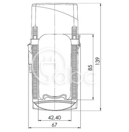 Przekładnik prądowy nn KBR 42L, 400/1 A, kl. 1, 42L-0004