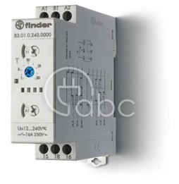 Przekaźnik czasowy 1P 24-240 V AC/DC 0,05 s-10 dni 16 A wielofunkcyjny 83.01.0.240.0000