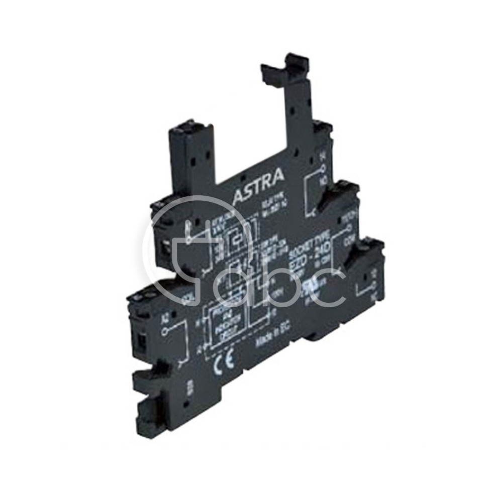 Gniazdo do przekaźnika do modułu sprzęgającego montaż na szynie DIN 1P 24 V AC 6 A ASTRA-24D-RM24