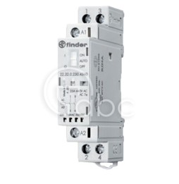 Stycznik instalacyjny 12 V DC/AC (50-60 Hz), 2xNC, przełącznik AUTO-ON-OFF, 22.32.0.012.4440