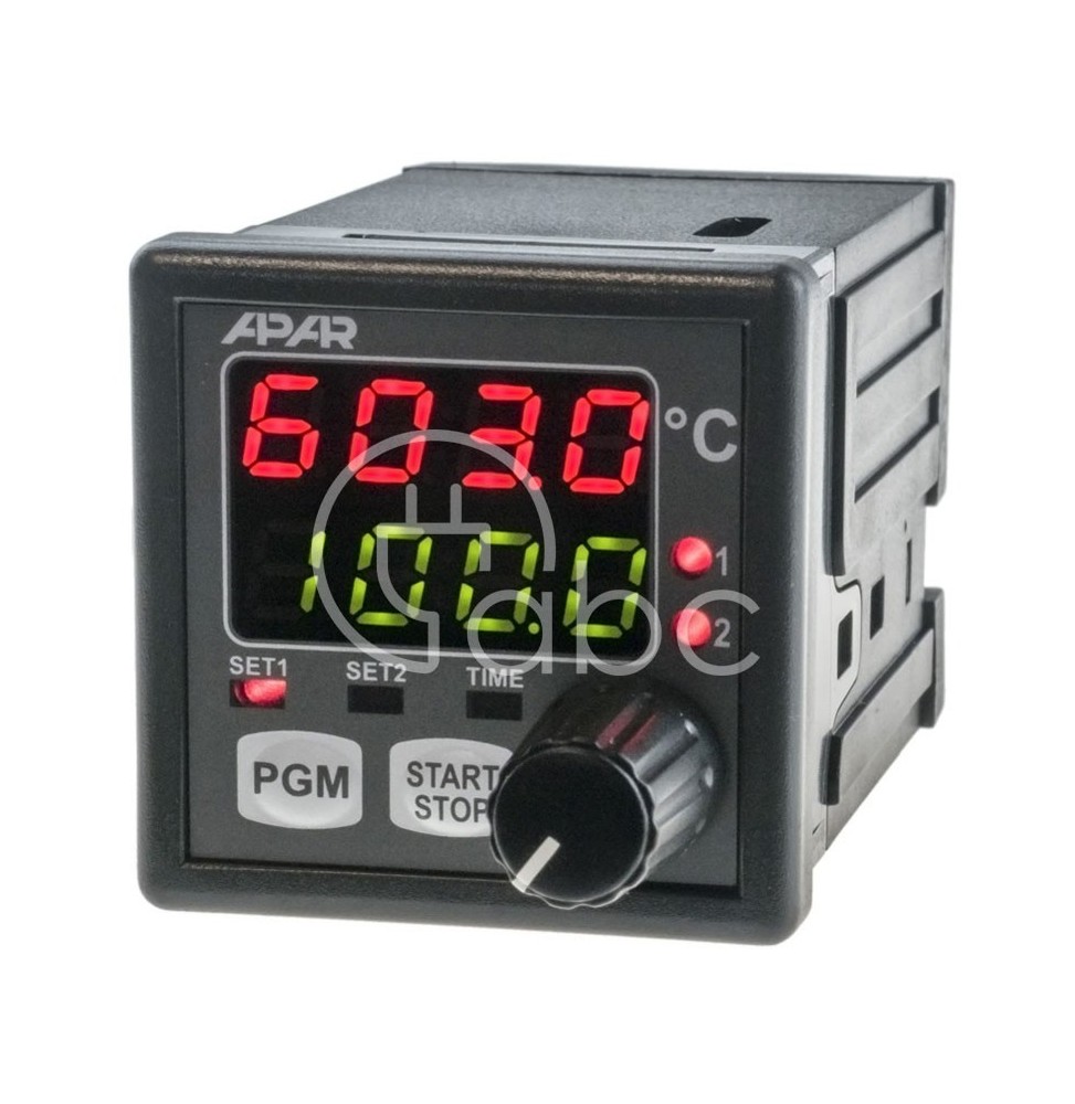 Regulator z pokrętłem, 24-230 V AC/DC, 2 wy przekaźnikowe, AR603/P/P
