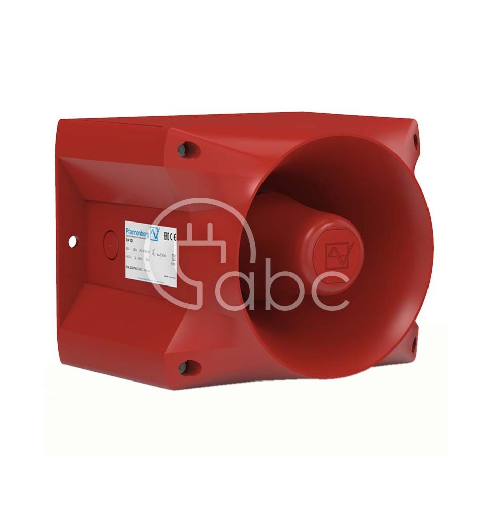 Sygnalizator akustyczny 120 dB, PA 20, 24 V DC, 23370630001