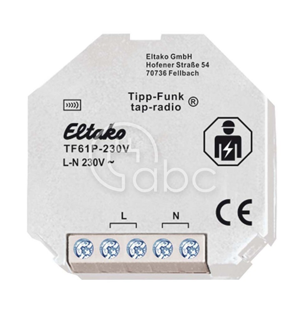 Bezprzewodowy 1- i 2-poziomowy wzmacniacz sygnału EnOcean Tap-radio®, TF61P-230V