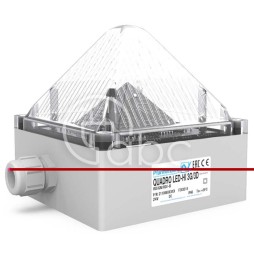 Sygnalizator optyczny, biały, Quadro LED-HI...