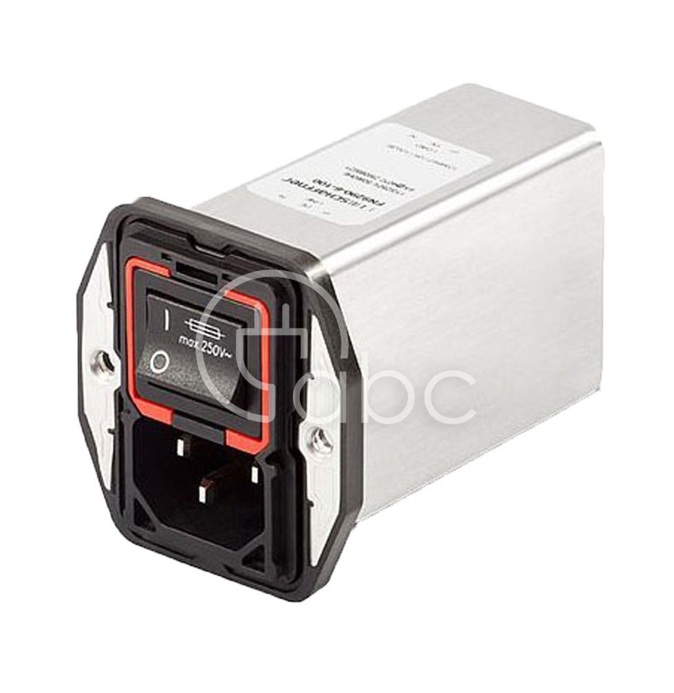 Filtr z gniazdem IEC 250 V AC, 10 A, wsuwka, FN9290-10-06