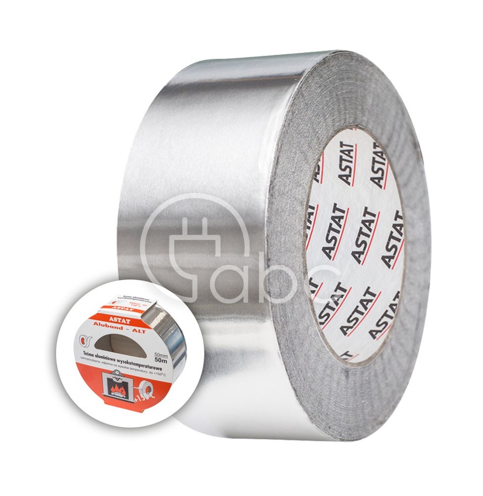 Taśma aluminiowa gładka na wysokie temperatury, ALT 50/50