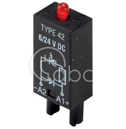 Moduł LED czerwony+dioda 6-24 V DC TYPE42V