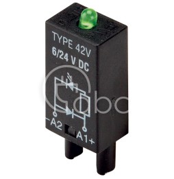 Moduł LED zielony+warystor 110-230 V AC/DC...