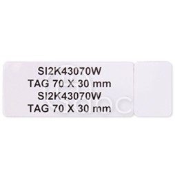 Tabliczki samoprzylepne białe 30x70 mm (33...