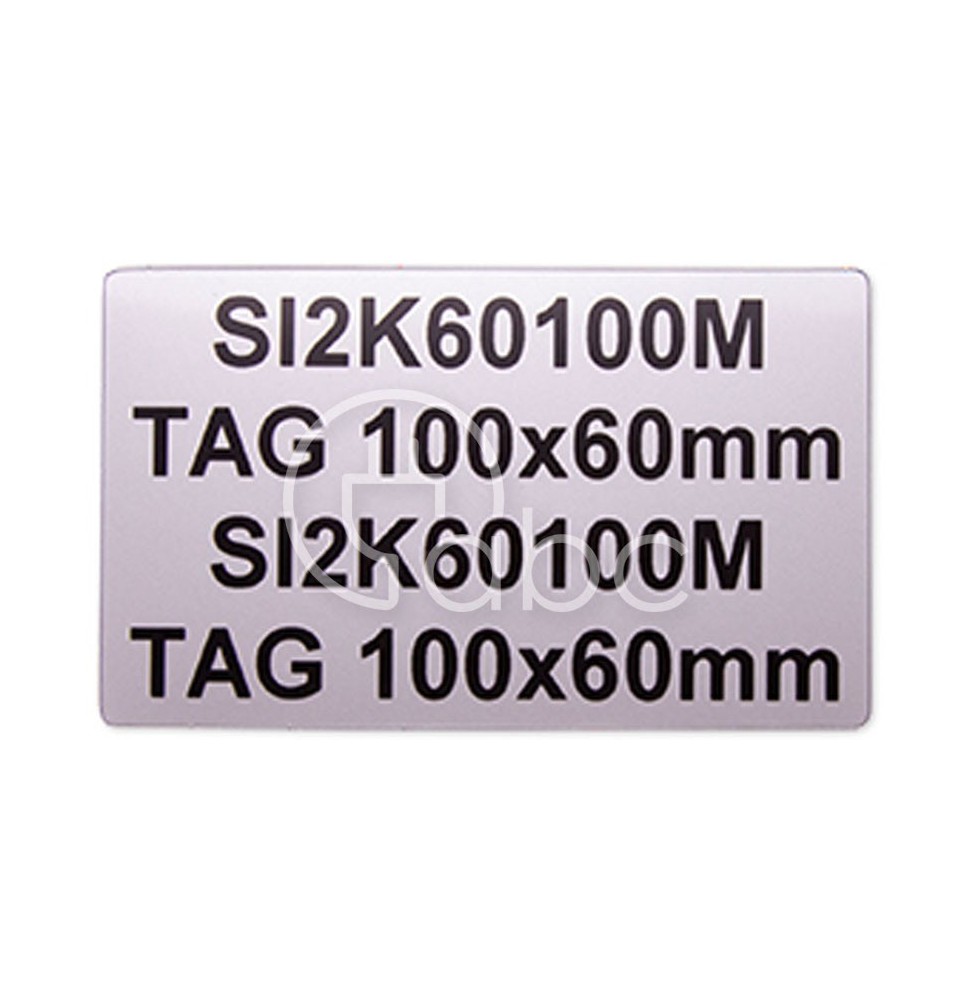 Tabliczki PVC nieprzylepne metaliczne, 60x100 mm (22 szt.), EVO60100M