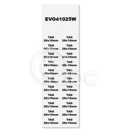 Tabliczki samoprzylepne PVC 10x25 mm (720...