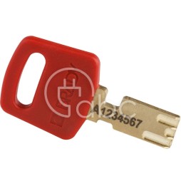 Kłódka LOTO SafeKey kompaktowa, nylonowa, szekla 25 mm, czerwona (6 szt.), 150207