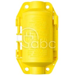 Blokada Hubbell LOTO do przemysłowych złączy wtykowych, żółta, mała, 065695
