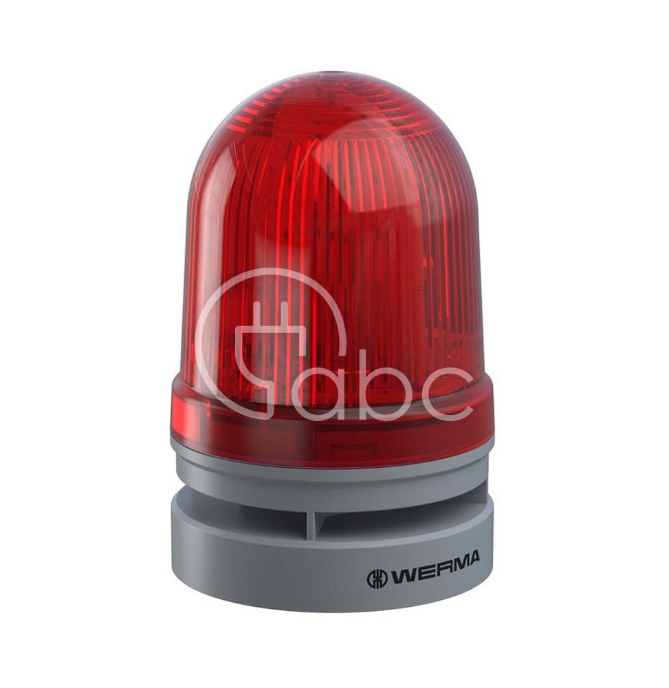 Sygnalizator optyczno-akustyczny 461, czerwony LED, 110 dB, 10 tonów, 12-24 V AC/DC, IP66, 46111070