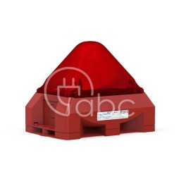Sygnalizator optyczno-akustyczny PY X-MA-05, czerwony palnik ksenonowy, 100 dB, 8 tonów, 230 V AC, IP66, 21554105000