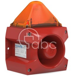 Sygnalizator optyczno-akustyczny PA X 5-05, pomarańczowy palnik ksenonowy, 105 dB, 80 tonów, 24 V DC, IP66, 23351804000
