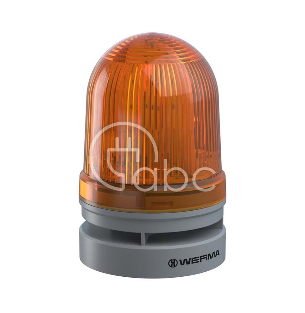 Sygnalizator optyczno-akustyczny 461, żółty LED, 110 dB, 10 tonów, 12-24 V AC/DC, IP66, 46131070