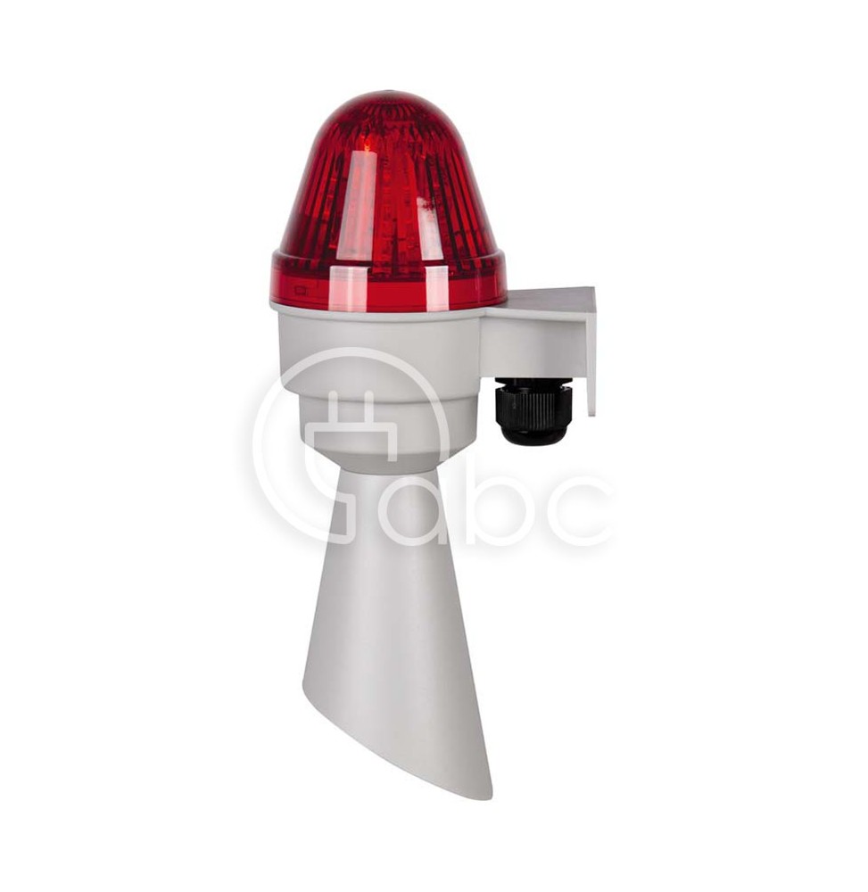 Sygnalizator optyczno-akustyczny COBLHP582GT, czerwony LED, 98 dB, 2 tony, 24 V DC, IP65, COBLHP582GT24RL