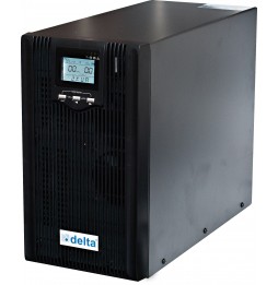 Zasilacz UPS Delta online 2 kVA/1,8 kW, 1 faza, akumulatory dające podtrzymanie 12 min, Crystal, UPSCL2000-8x9