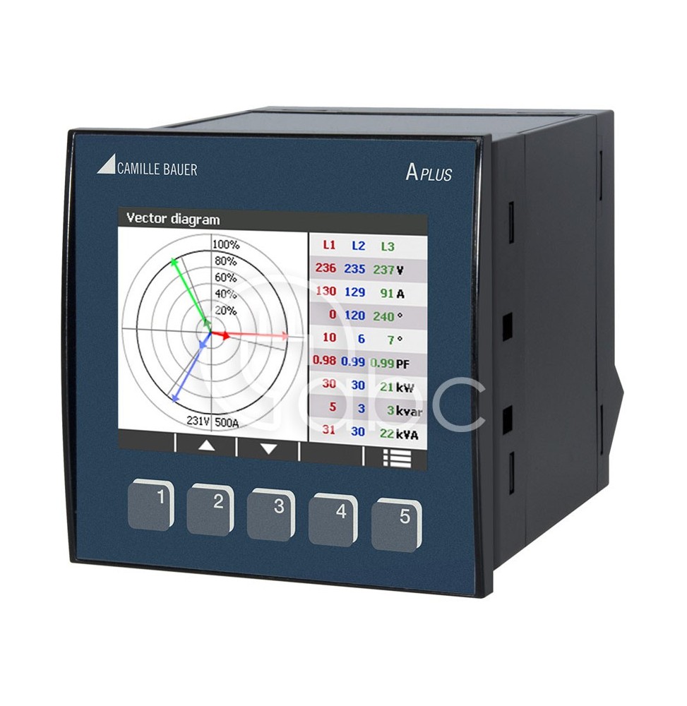 Analizator parametrów sieci Aplus Modbus TCP/IP, LCD, rejestrator danych, APLUS-2112001