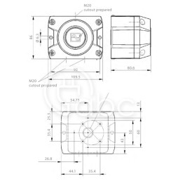 Sygnalizator akustyczny 100 dB, 230 V AC, PA 1, 23310100000